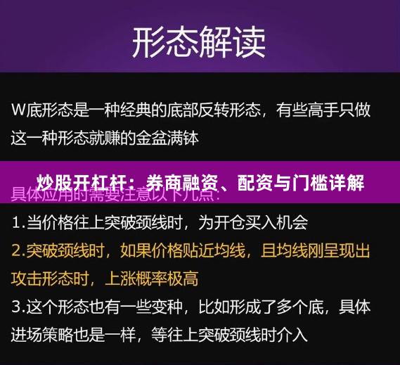 炒股开杠杆：券商融资、配资与门槛详解
